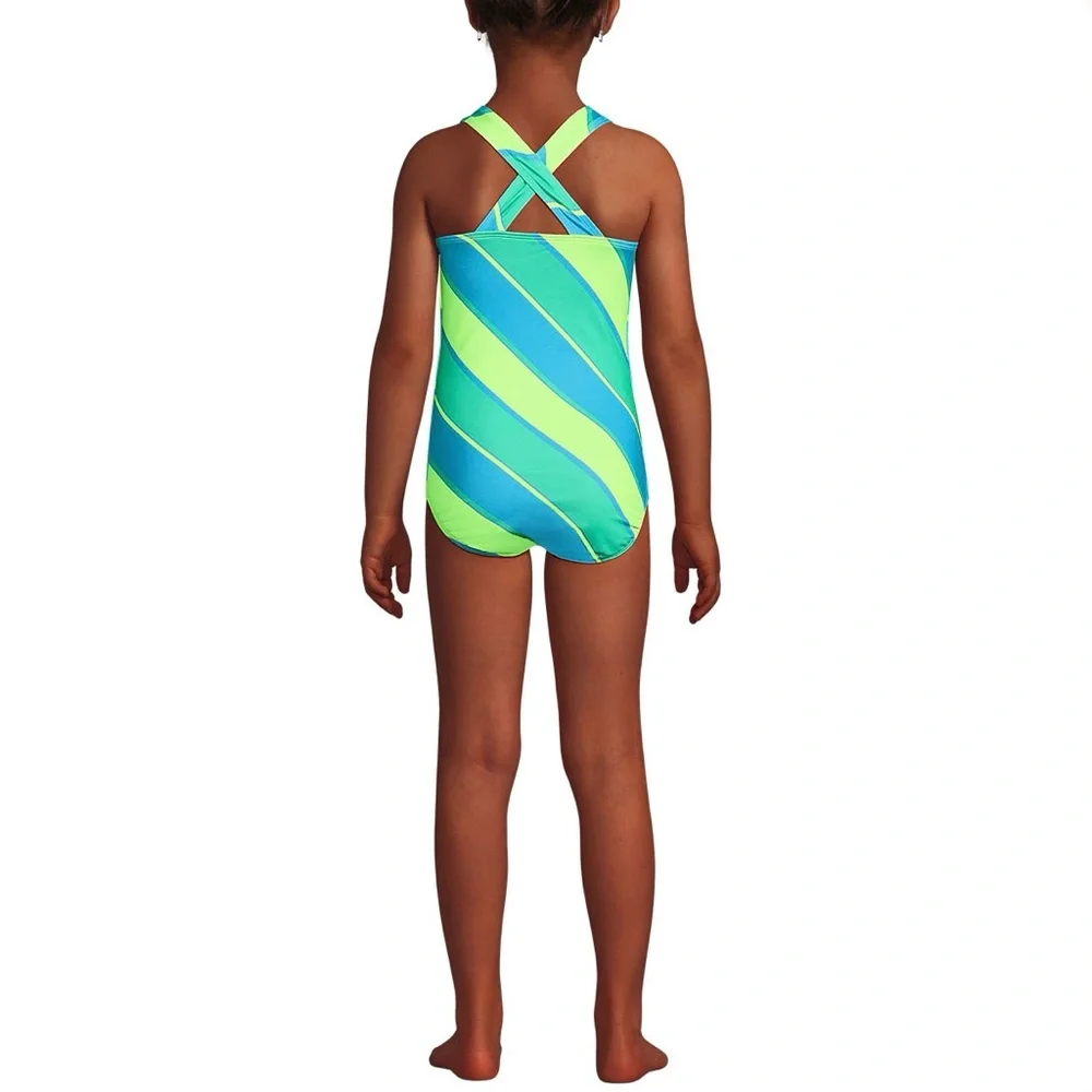 🌴GIRLS STRIPED UPF50 SWIMSUIT